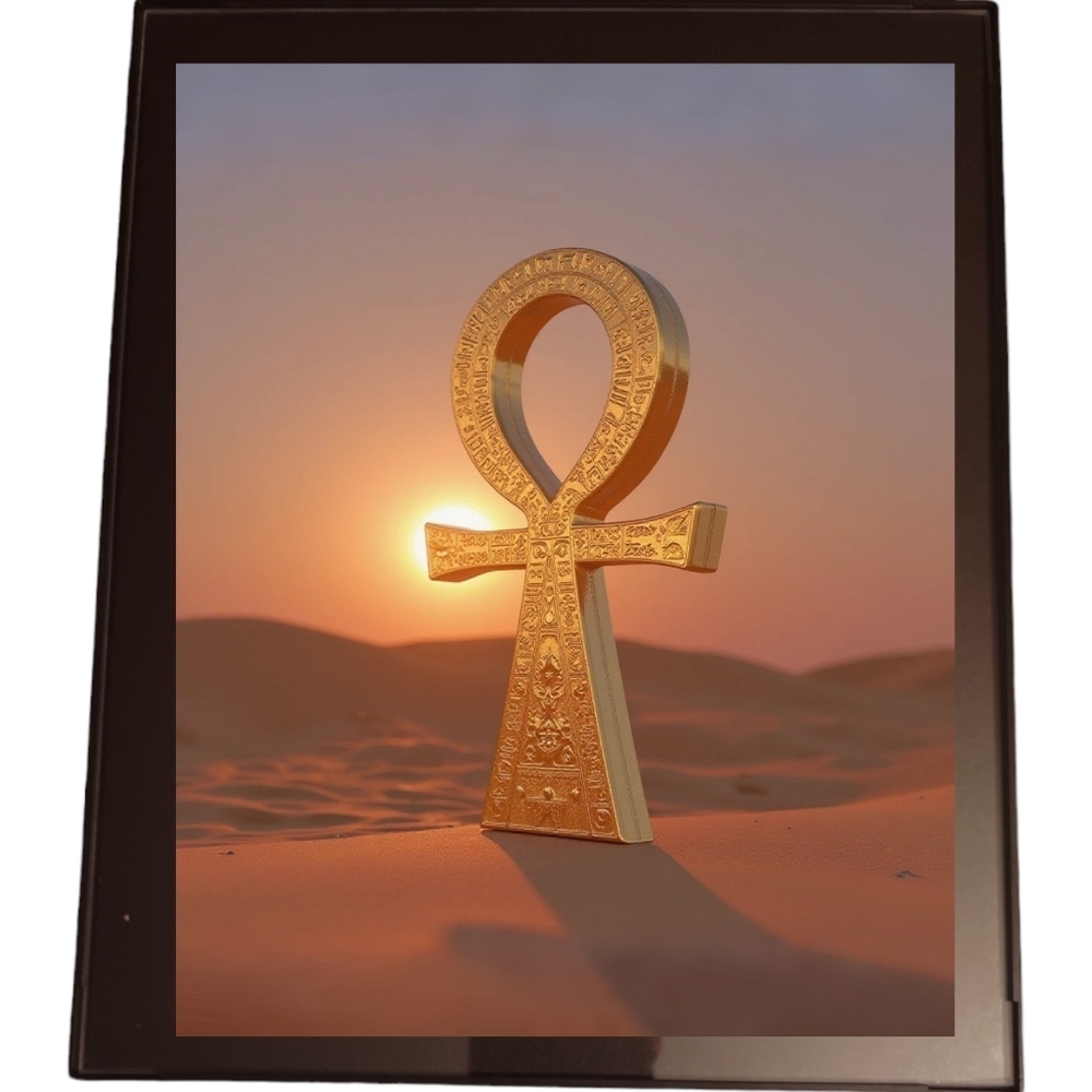 African Egyptian Ankh In Frame 8x10 Picture AI Print